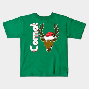 Comet, Family Christmas Santa Anime 8+ Reindeer Tshirts Kids T-Shirt